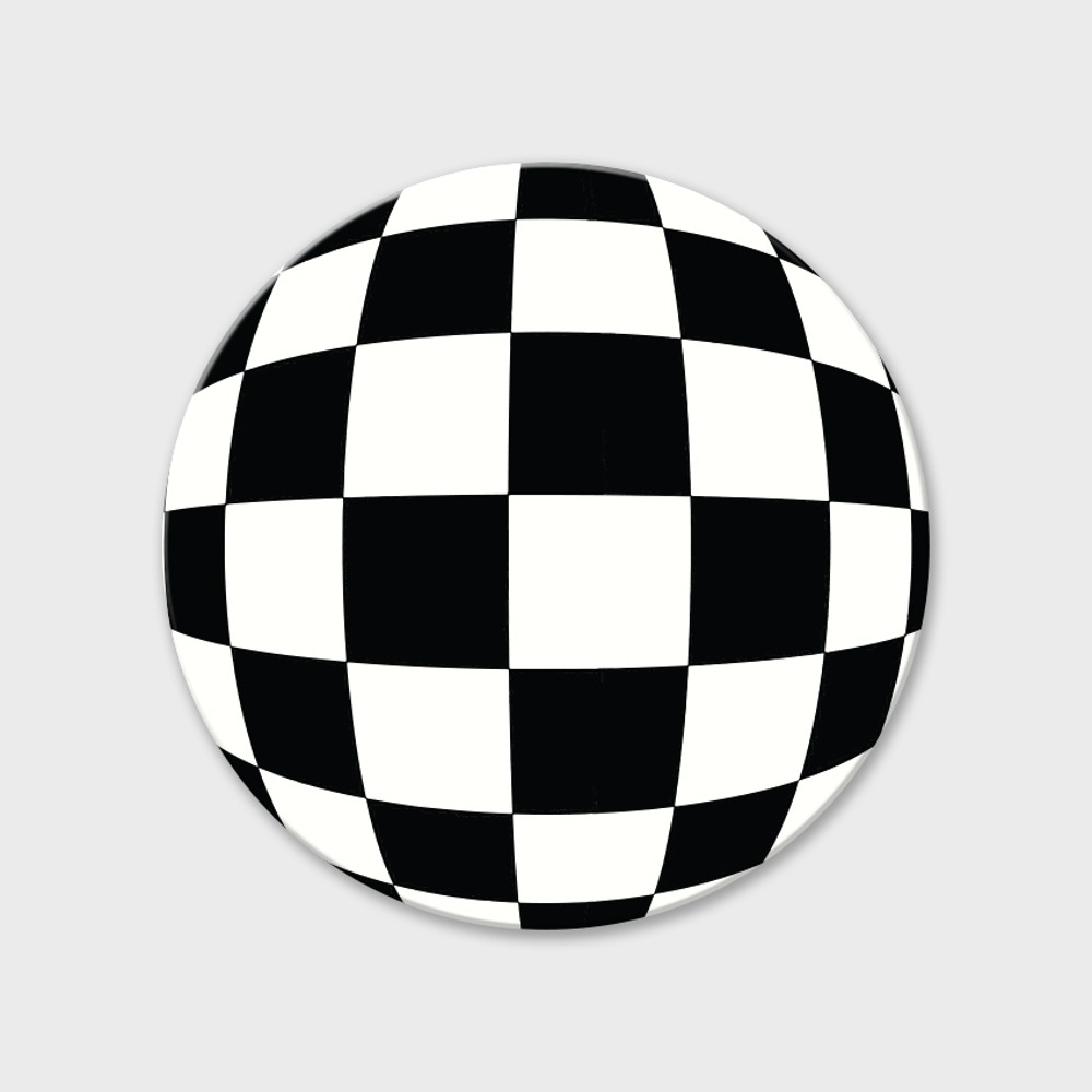 [MADE] 체커보드 체크 패턴 원형 에폭시 그립톡